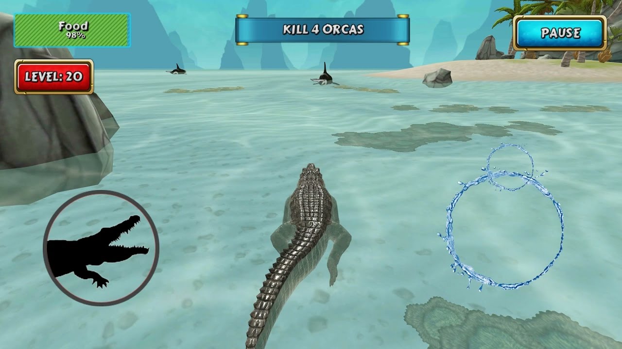 Crocodile Simulator Beach Hunt Android Gameplay #3