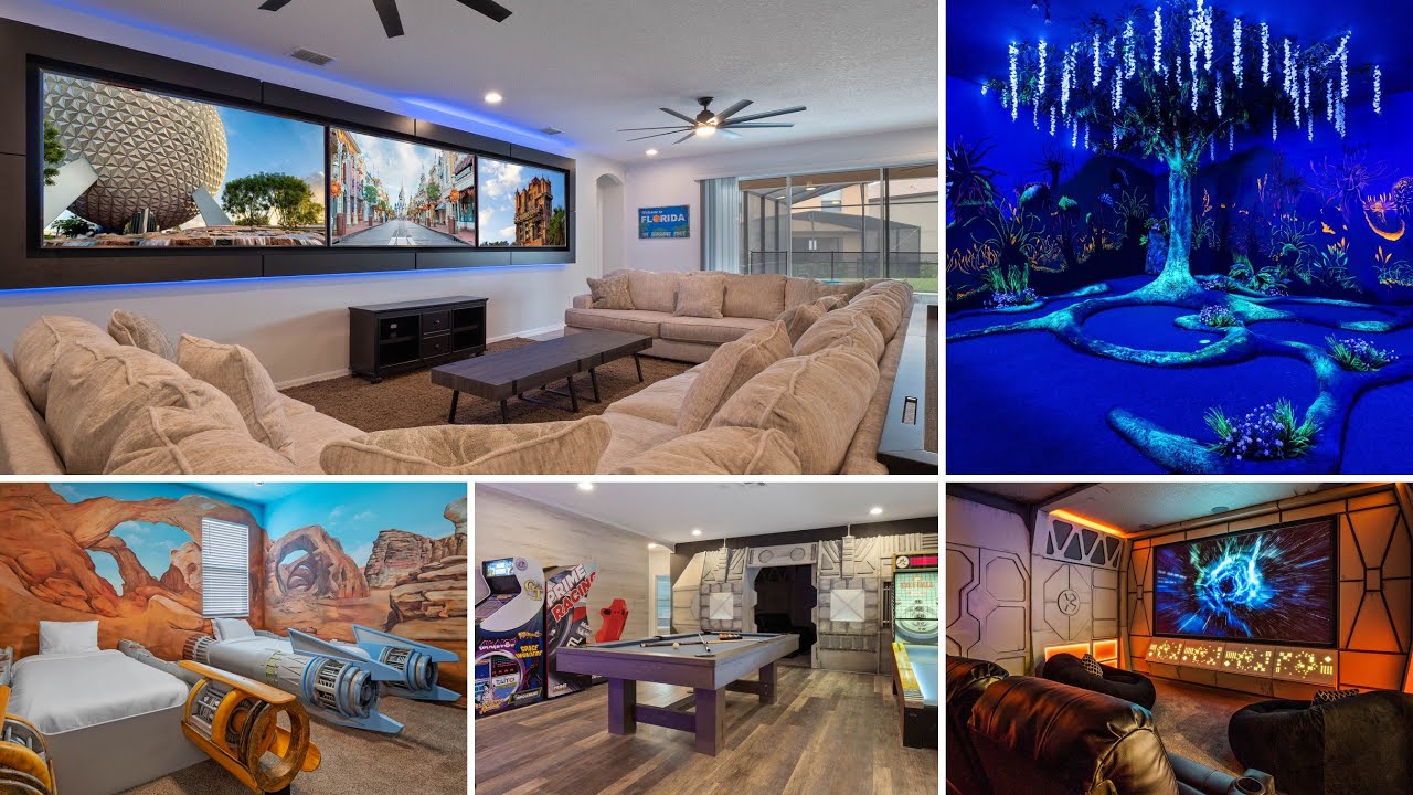 Must See to Believe Mansion w/ Themed Spaces, Mini Golf, Sauna, Theater: The Floridian (Tour)