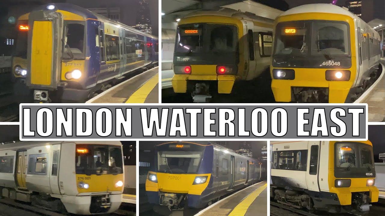 Trains at London Waterloo East - 17/02/23