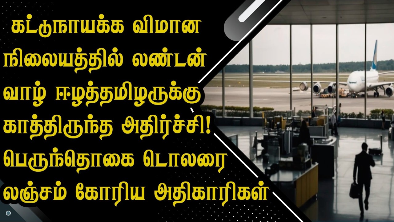 கட்டுநாயக்க விமான நிலையத்தில் லண்டன் வாழ் ஈழத்தமிழருக்கு காத்திருந்த அதிர்ச்சி!