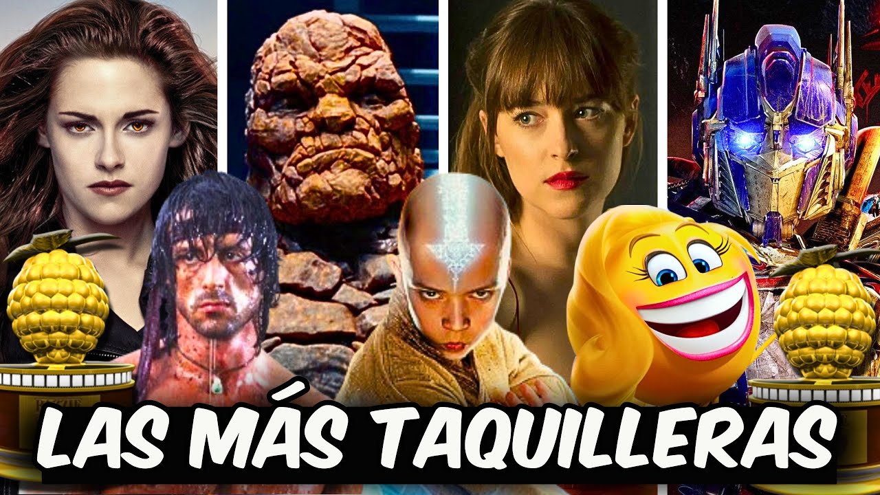 LAS 10 GANADORAS DEL RAZZIE DE PEOR PELÍCULA MAS TAQUILLERAS DE LA HISTORIA. Transformers 2, Rambo 2