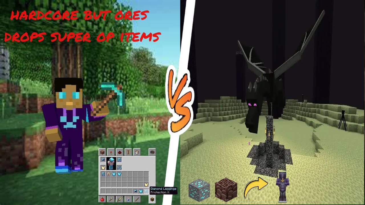 100 days in harcore but ores are super op |MINECRAFT HARDCORE