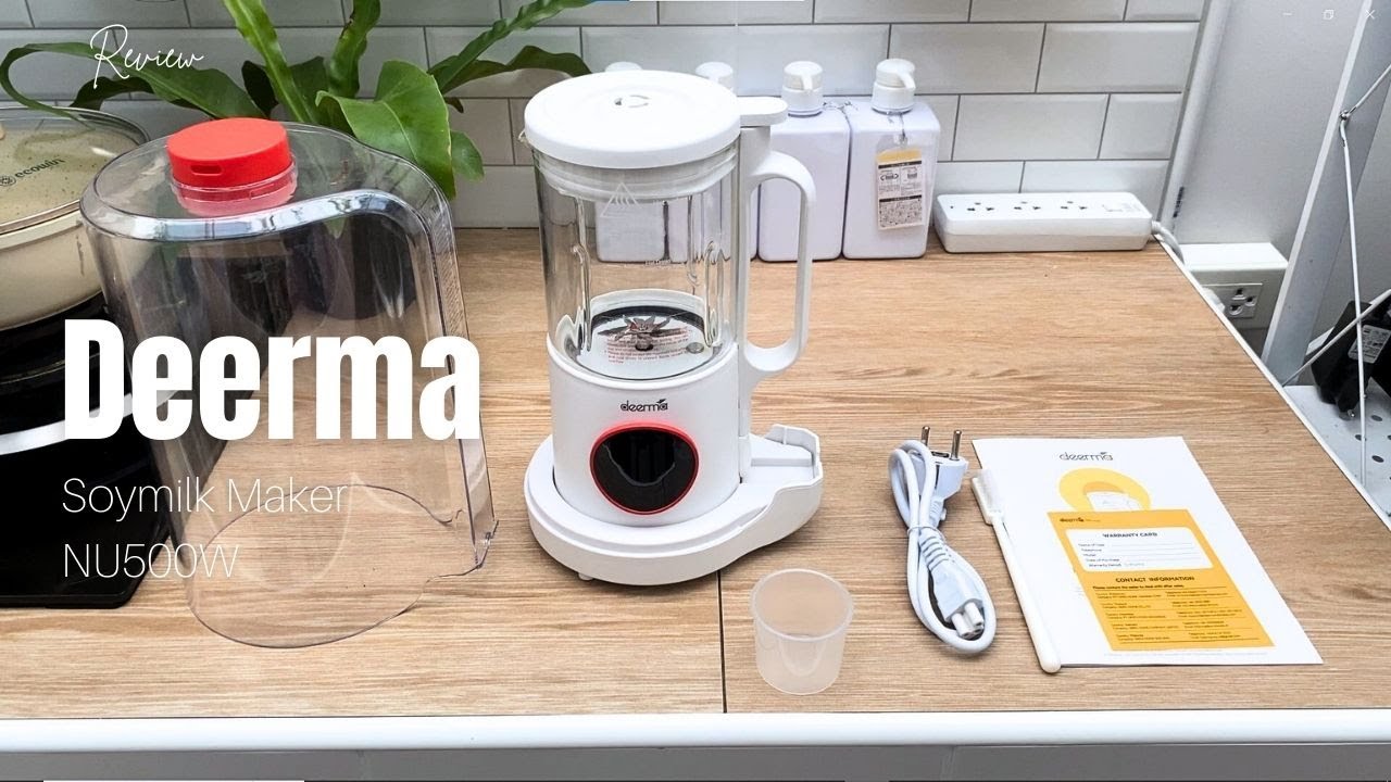 รีวิว Deerma NU500W เครื่องทำน้ำเต้าหู้ Soymilk Maker | family man. พ่อบ้าน งานครัว