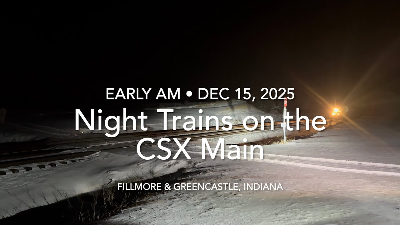 With sub-zero temperatures, there appeared to be a track rail break on CSX near Greencastle, IN.