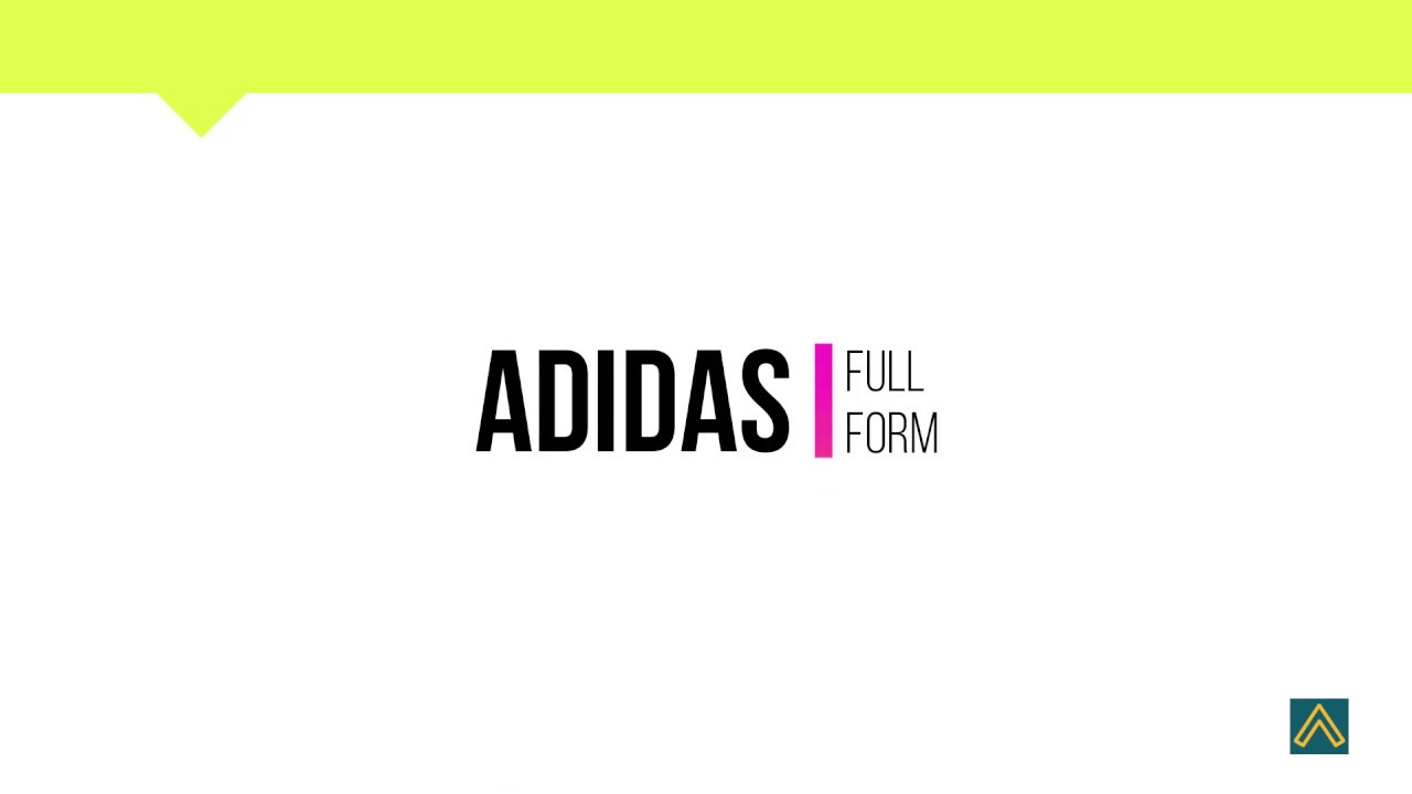 Full Form Of ADIDAS