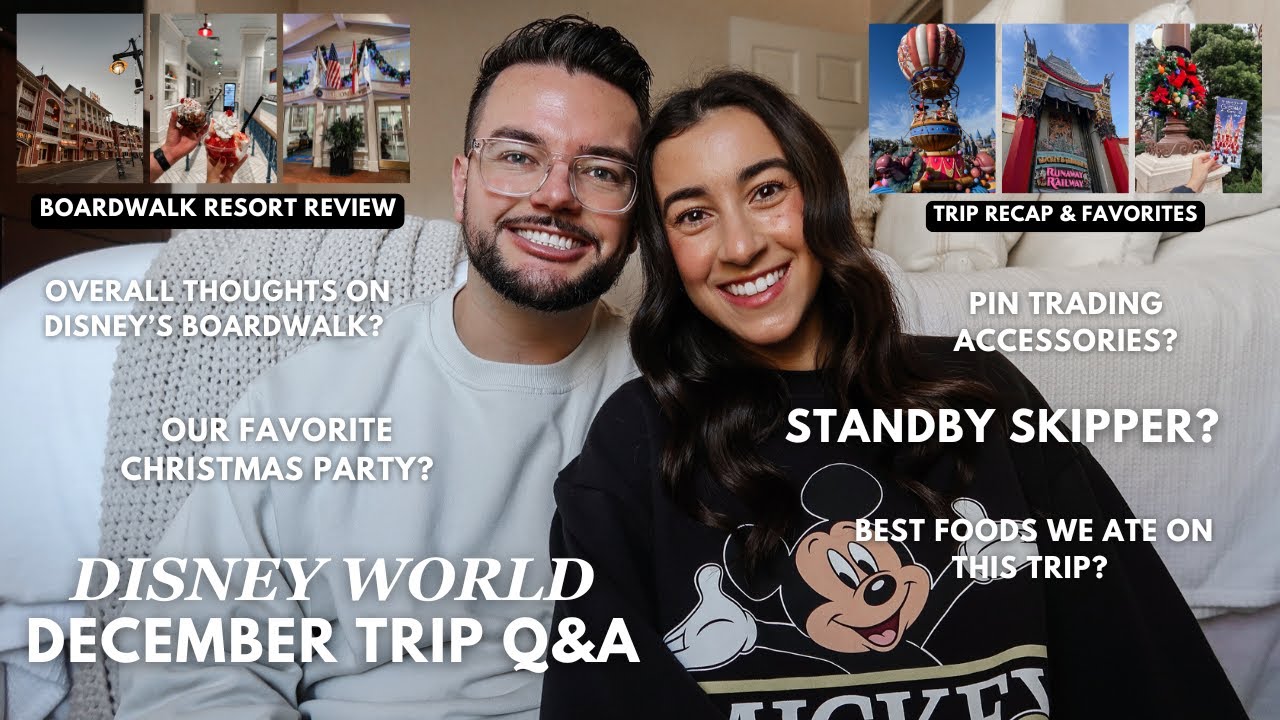 DISNEY Q&A 🏰 Boardwalk Resort review, Christmas parties, renting DVC, new foods, tips & more!