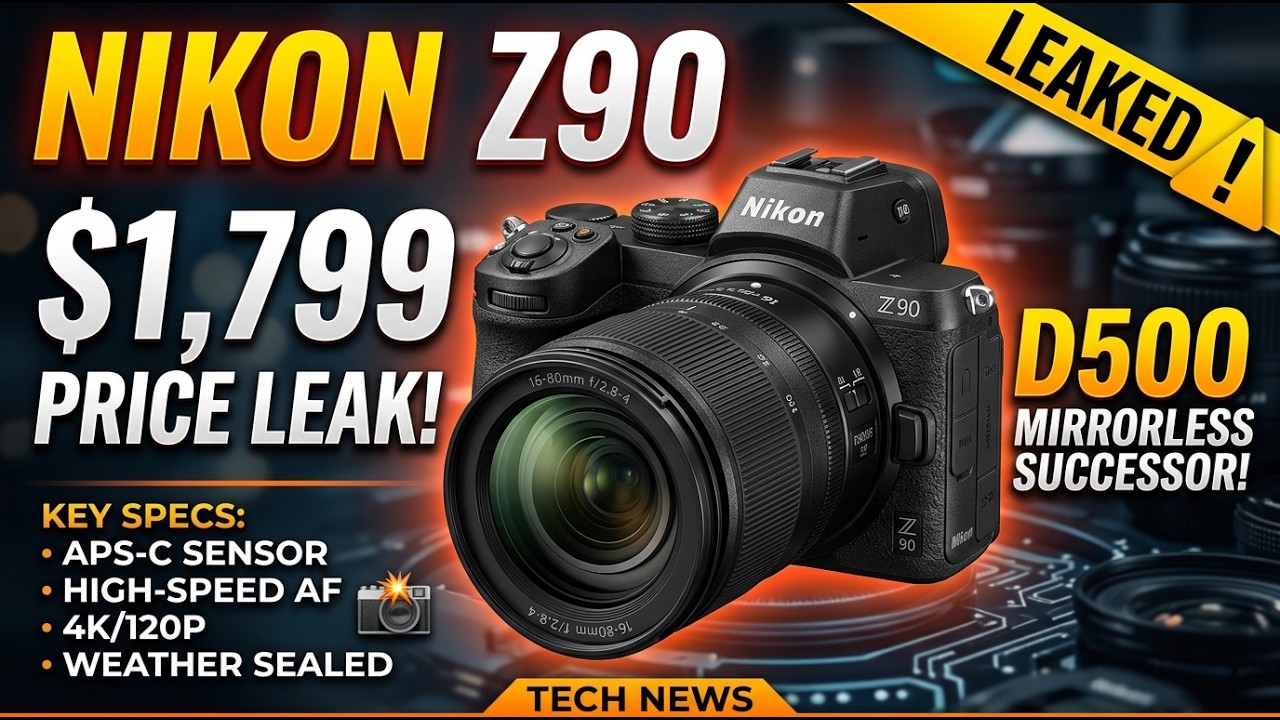 Nikon Z90 Specs & $1,799 Price Leaked: The D500 Mirrorless Successor We Needed! 📸