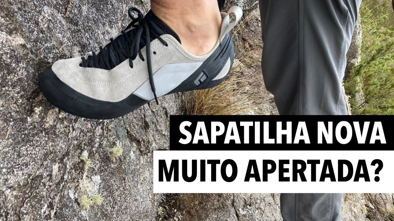 Lacear sapatilha de escalada com água quente funciona?
