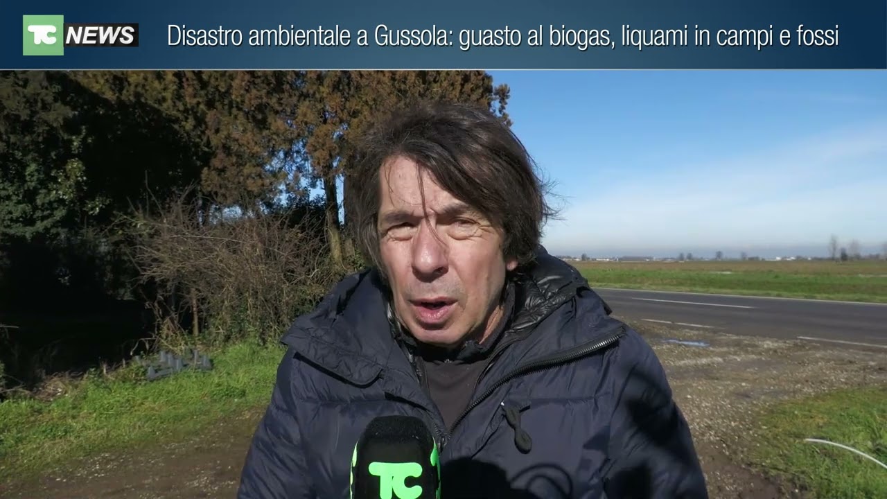 Disastro ambientale a Gussola: guasto al biogas, liquami in campi e fossi