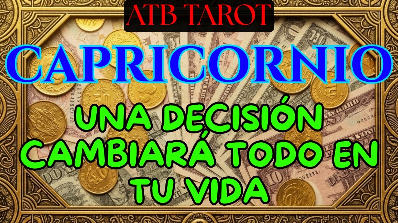 CAPRICORNIO: CORTARÁS A ALGUIEN DE TU CAMINO Y TU SUERTE CAMBIARÁ