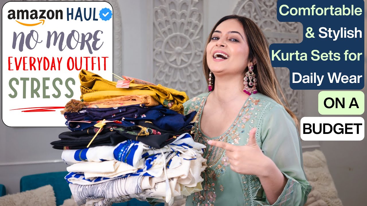 Best Amazon Kurta Sets for Everyday Wear Under Budget | Comfortable & Stylish Daily Wear | Mahima