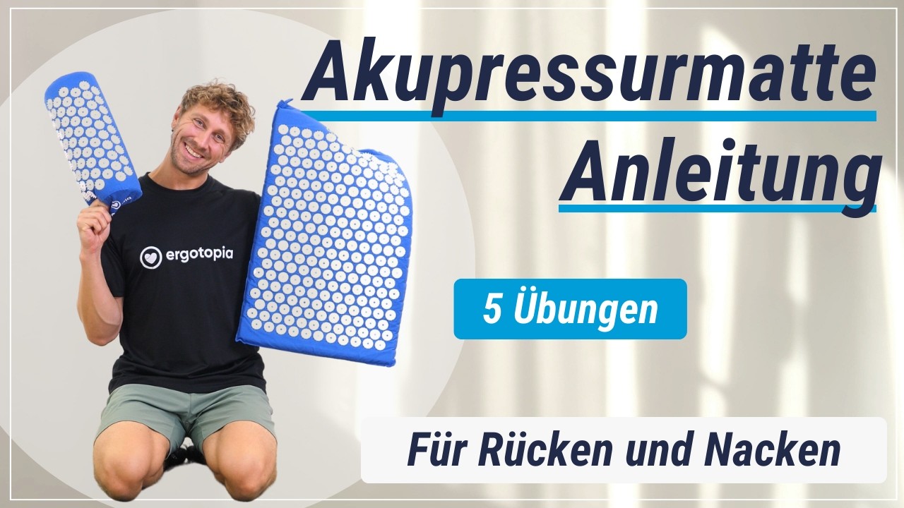 5 Akupressurmatte Übungen für den Rücken und Nacken - Hilft gegen Schmerzen!