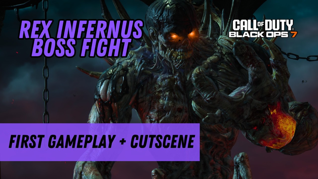Rex Infernus Boss Fight and Cutscene! (Black Ops 7 Zombies)