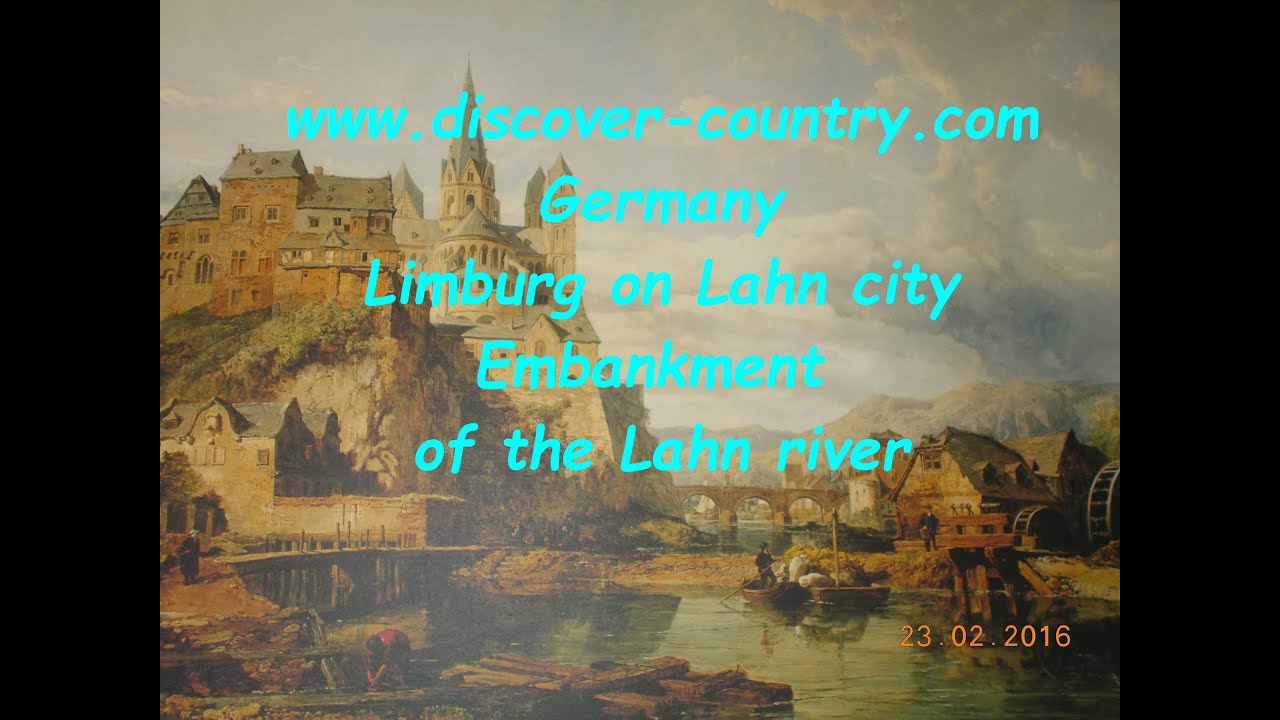 Germany; Limburg on the Lahn; Embankment of the river Lana