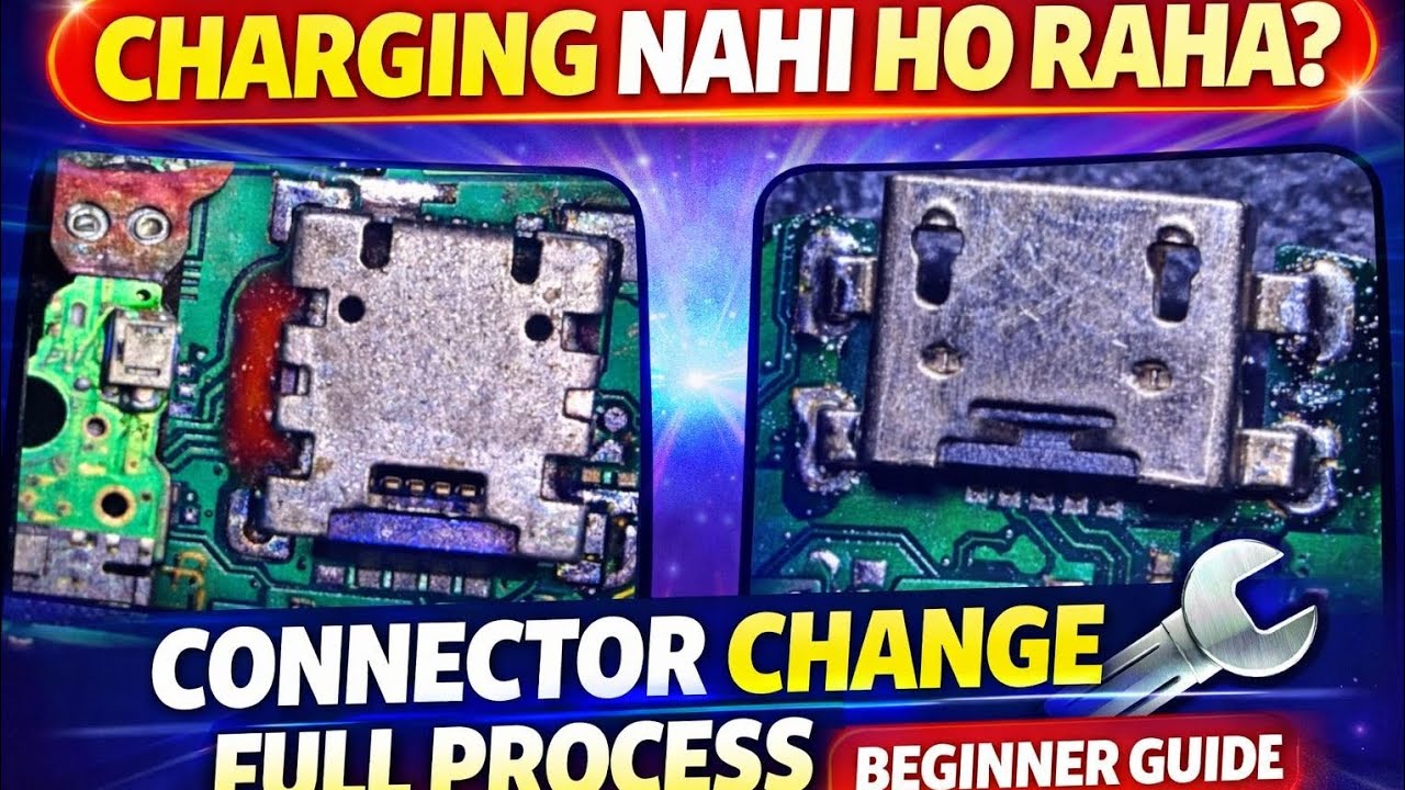 Phone Charging Connector Replace/Full Repair Step by Step