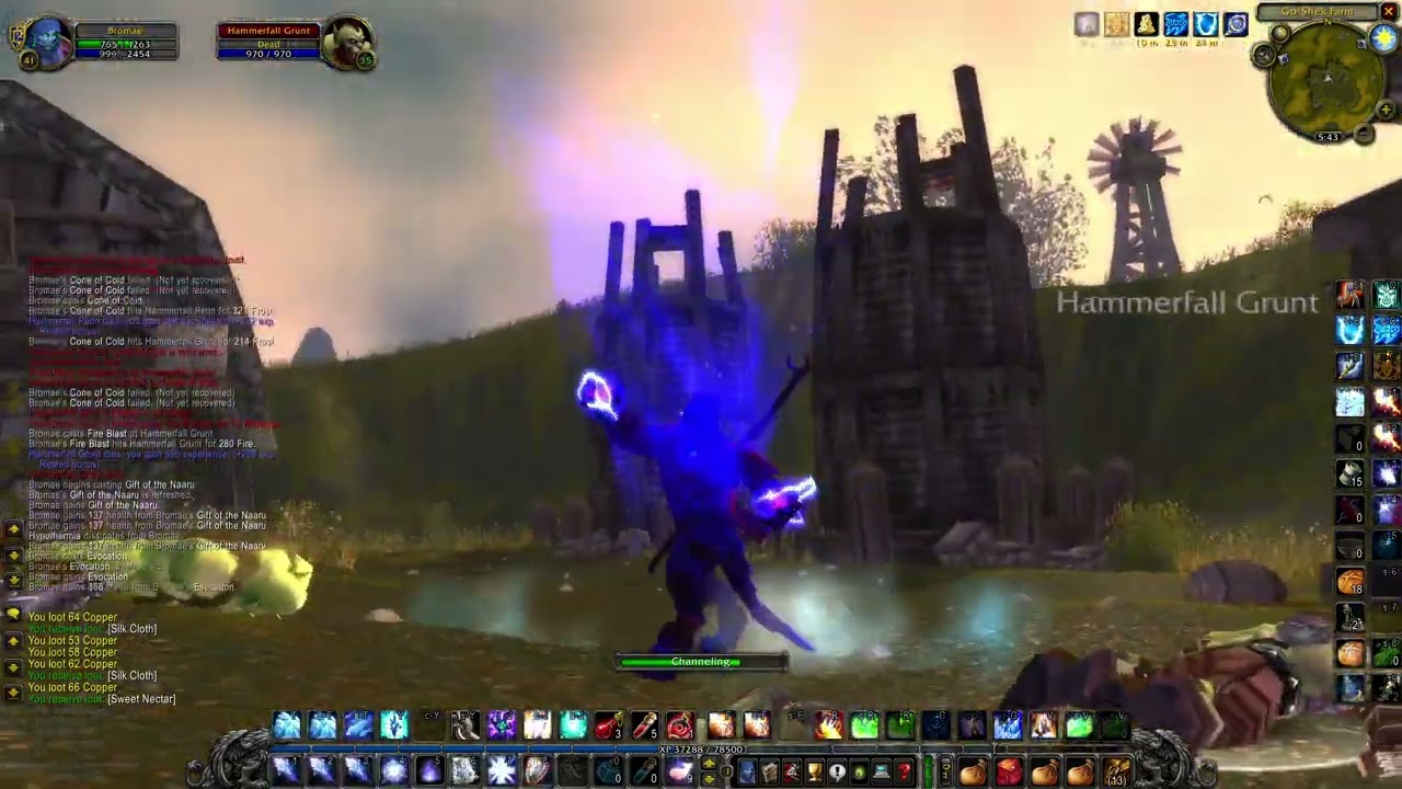 Bromae lvl 41 - 43 questing Arathi Basin  Part  2