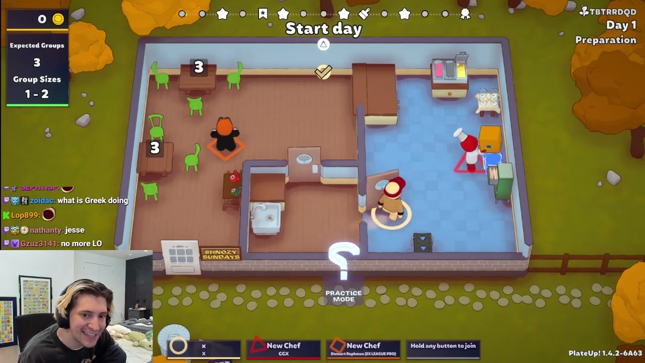 xQc играет в PlateUp! с Джесси и Греком.