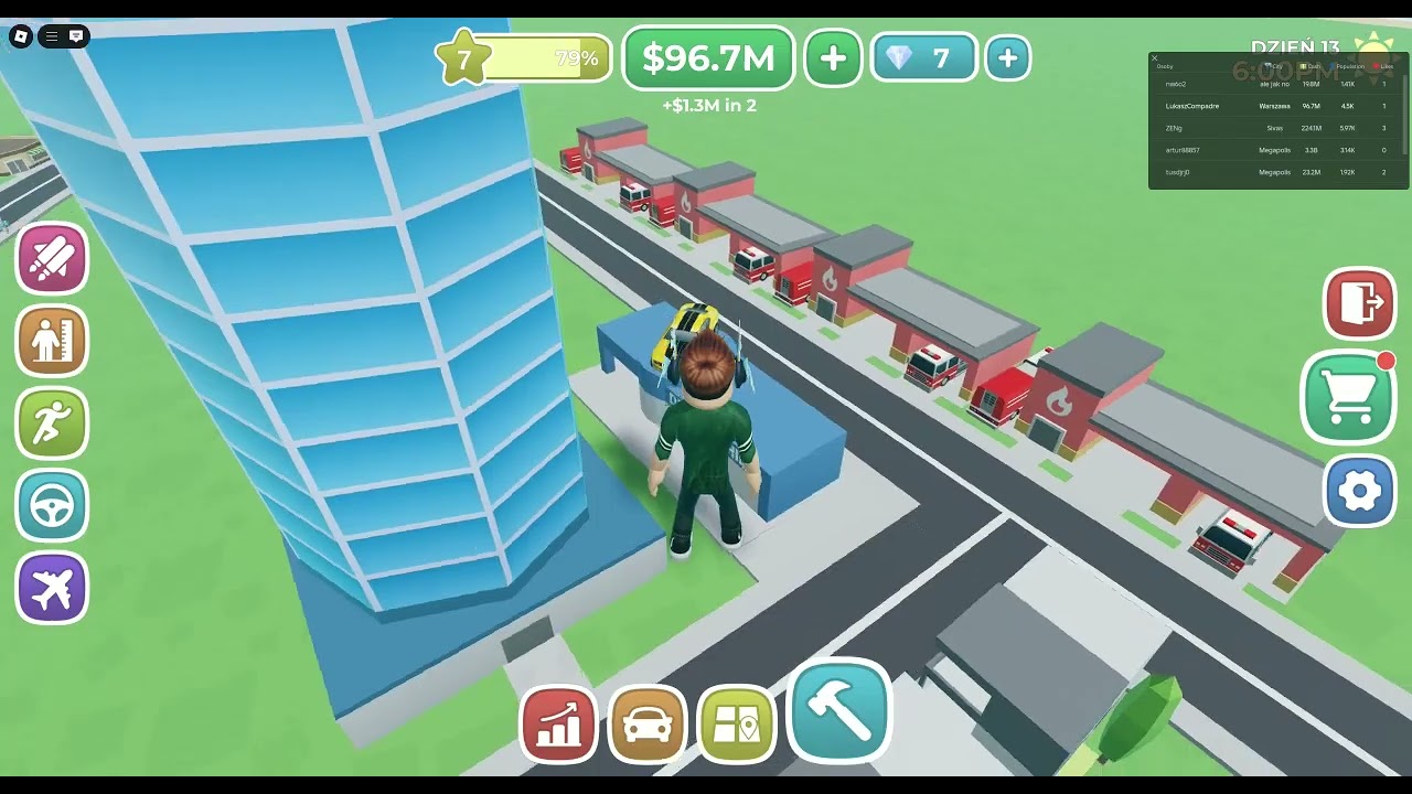 buduje miasto w roblox