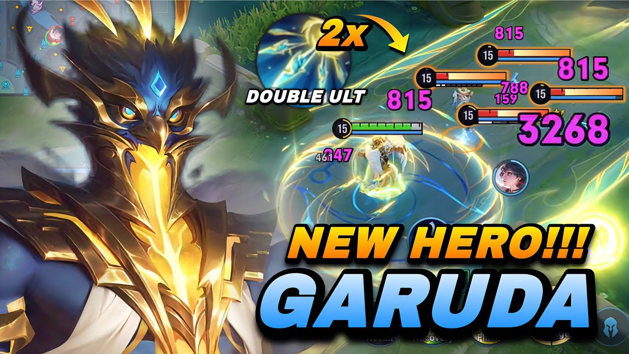 NEW HERO! GARUDA 2X ULT COMBO & INSANE BURST DAMAGE BUILD IN MID LANE! | GARUDA BUILD & ARCANA