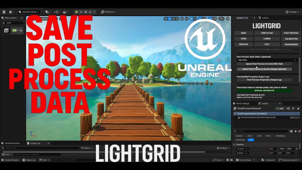 LightGrid: UE5 Post Process Toolkit &ndash; FAB Marketplace  Save, Switch & Stylize Instantly