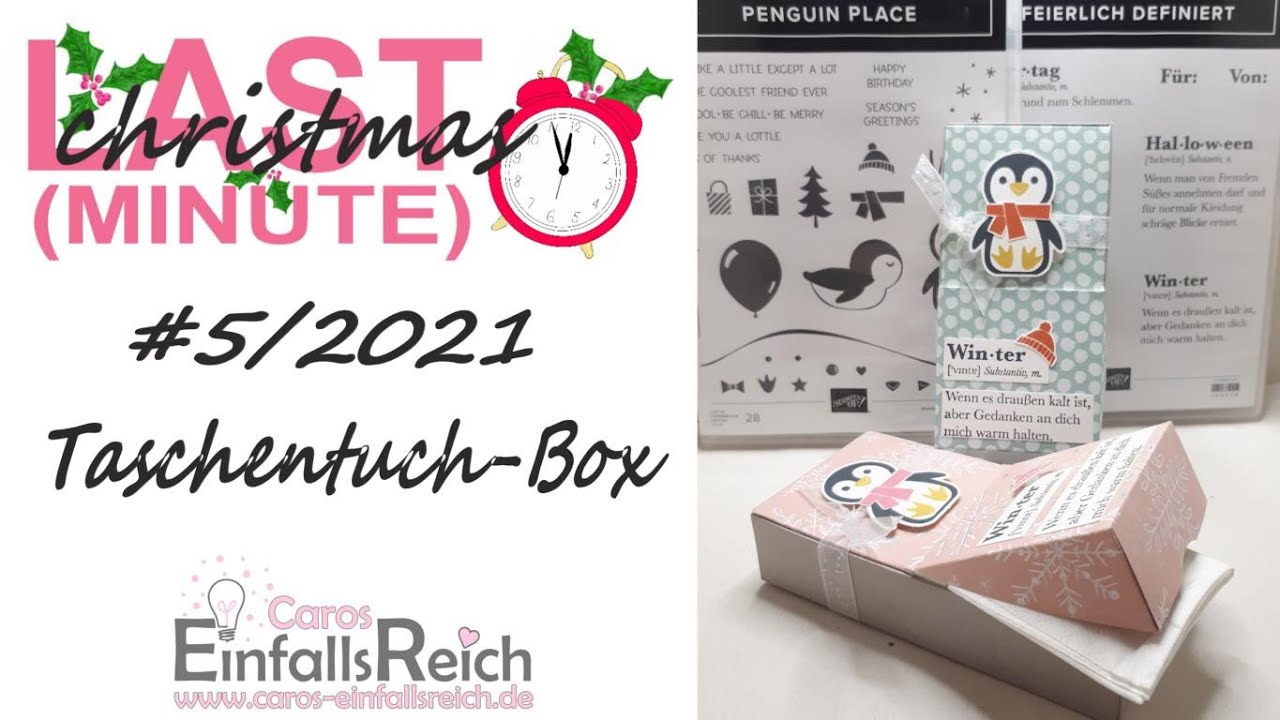 #5 Taschentuch-Box | Last (Minute) Christmas - 12 Projekte auf den letzten Drücker mit Stampin' Up!