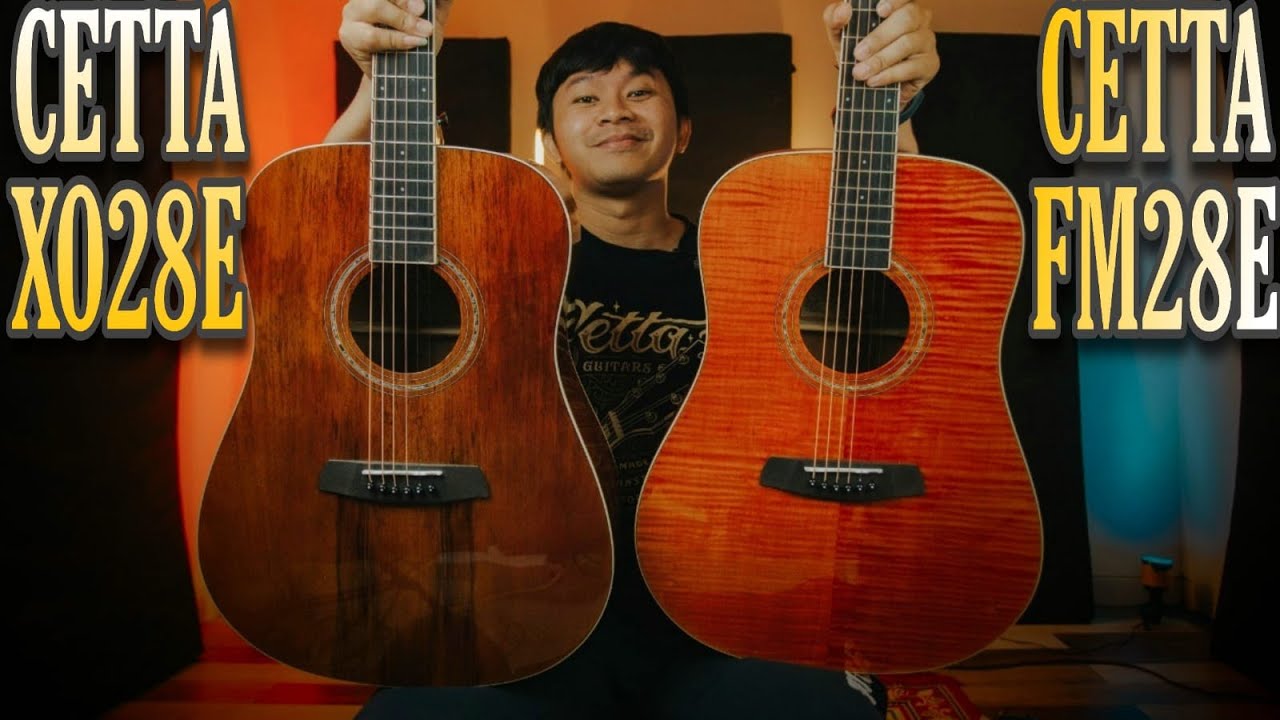 EXOTIC WOOD GUITAR 1 JUTAAN? COLE CLARK LEWAAAT! CETTA XO28E VS CETTA FM28E