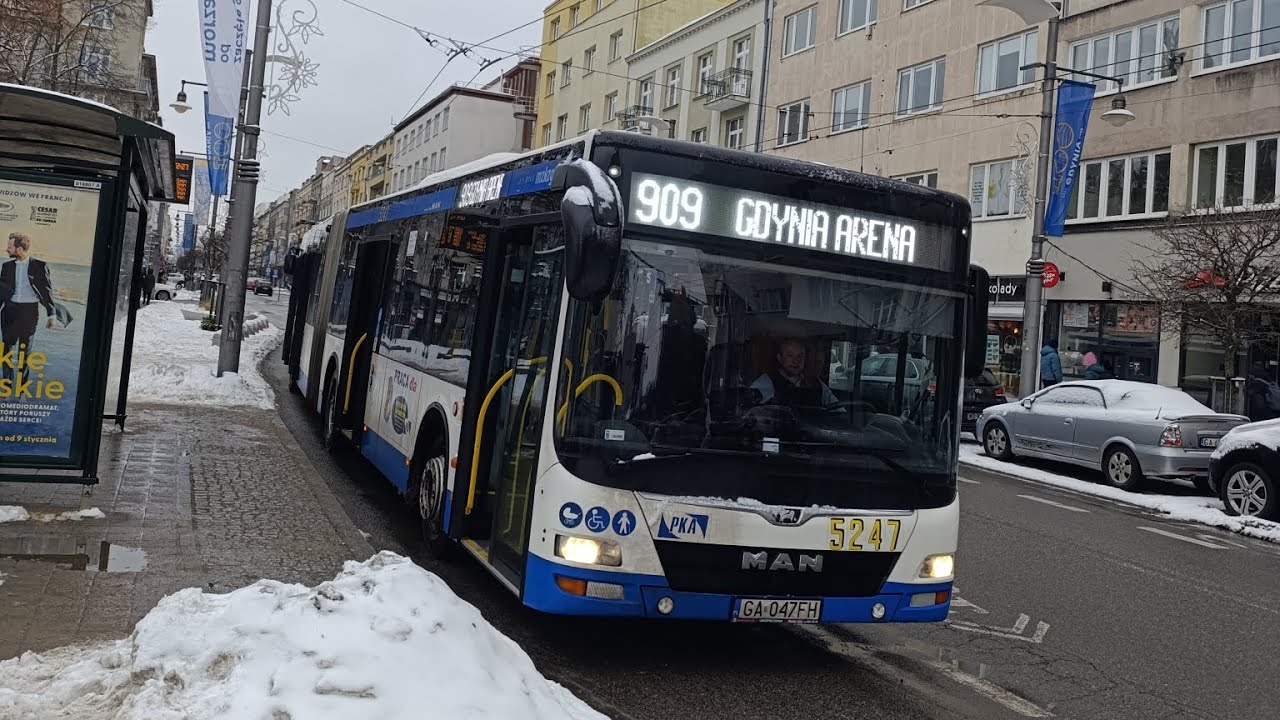 MAN NG323 Lion's City G Linia 909 Kierunek: Gdynia Arena 