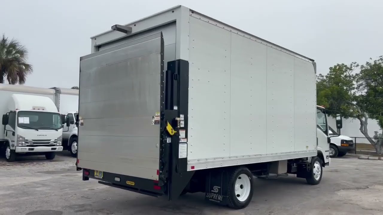 2020 Isuzu NPR-HD 16′ Supreme Box – 2,500-lb Railgate & Metal Floor. Jobsite-Ready.