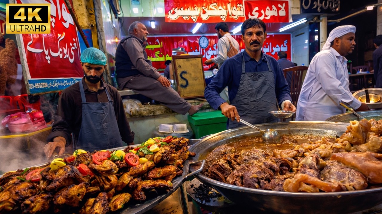 🇵🇰 Kartarpura Rawalpindi Food Street  | 4K Walking Tour  Part 2| Famous Street Food Pakistan