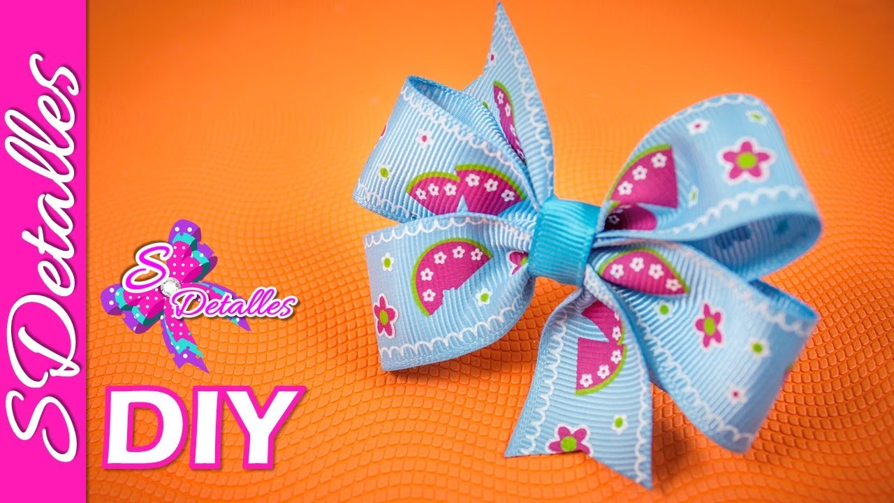SUPER FACIL!!!! Lazo de Cintas de 3 Vueltas | Video# 8 | SDetalles | DIY