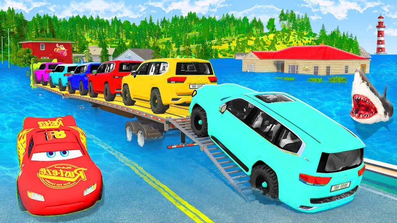 Truck vs Crazy Giant Speed Bumps – Insane Physics Crashes – BEAMNG Part 9. 🧨