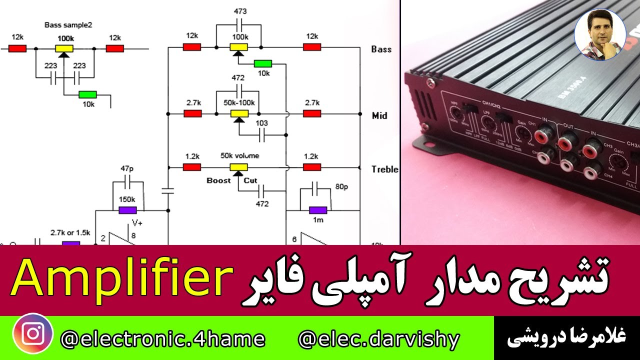 درس اول - آمپلی فایر خودرو  کلاس AB | لطفا توضیحات را بخوانید
