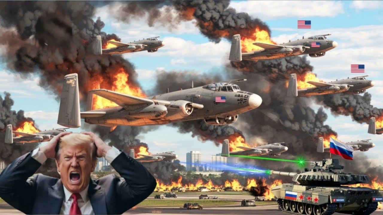 33 US A10 Bombers Ambushed! Russian Laser Tanks Respond to Attack in Sky – ARMA 3