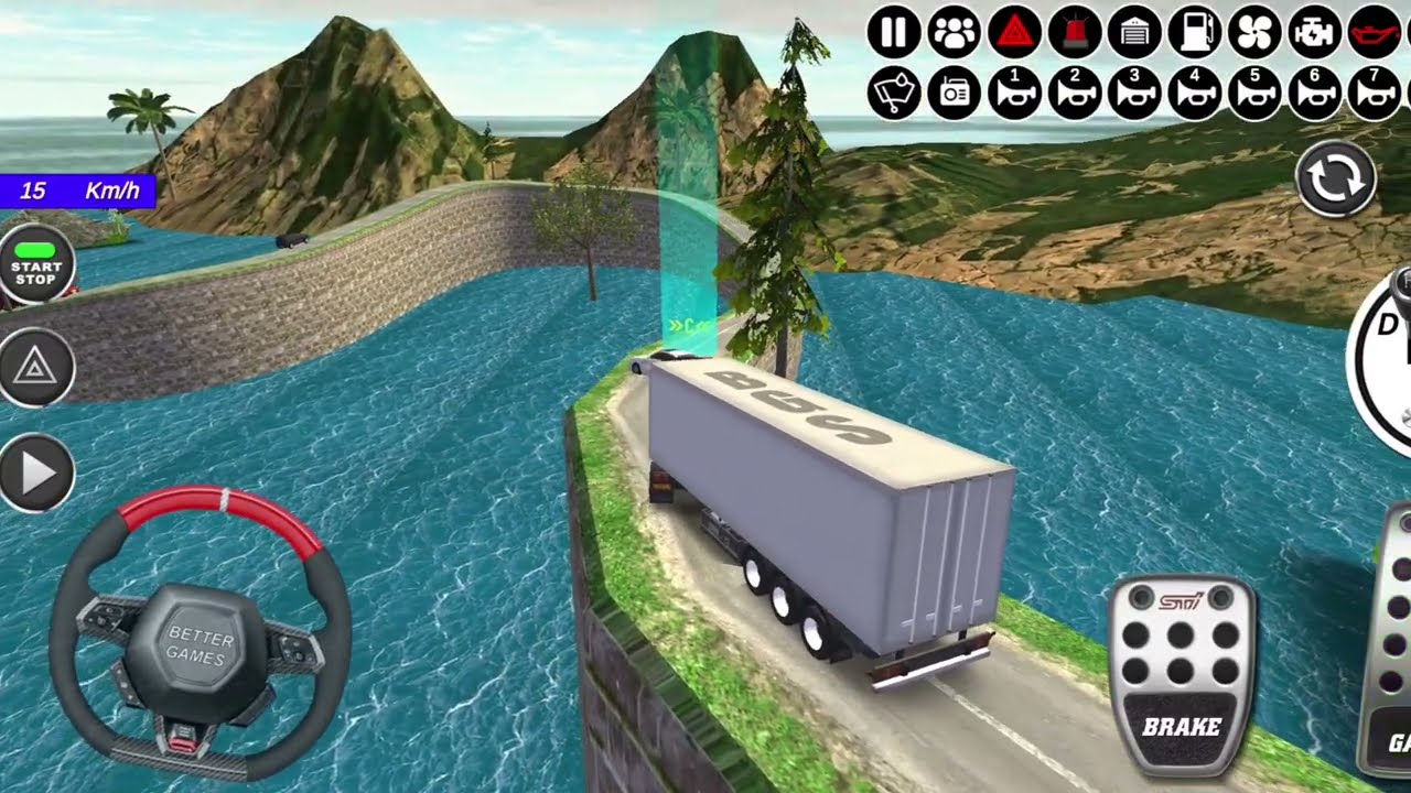 3D game truck driver #3d #youtube #gaming #tarndeng 🚛🚛🚛 truck wala game
