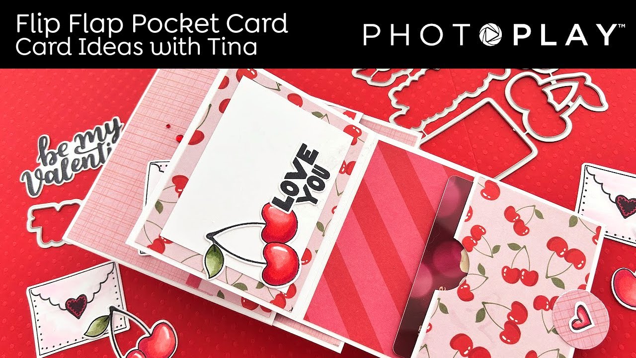 Tuesdays with Tina| Love Note Flip Flap Pocket Card | PHOTOPLAY PAPER