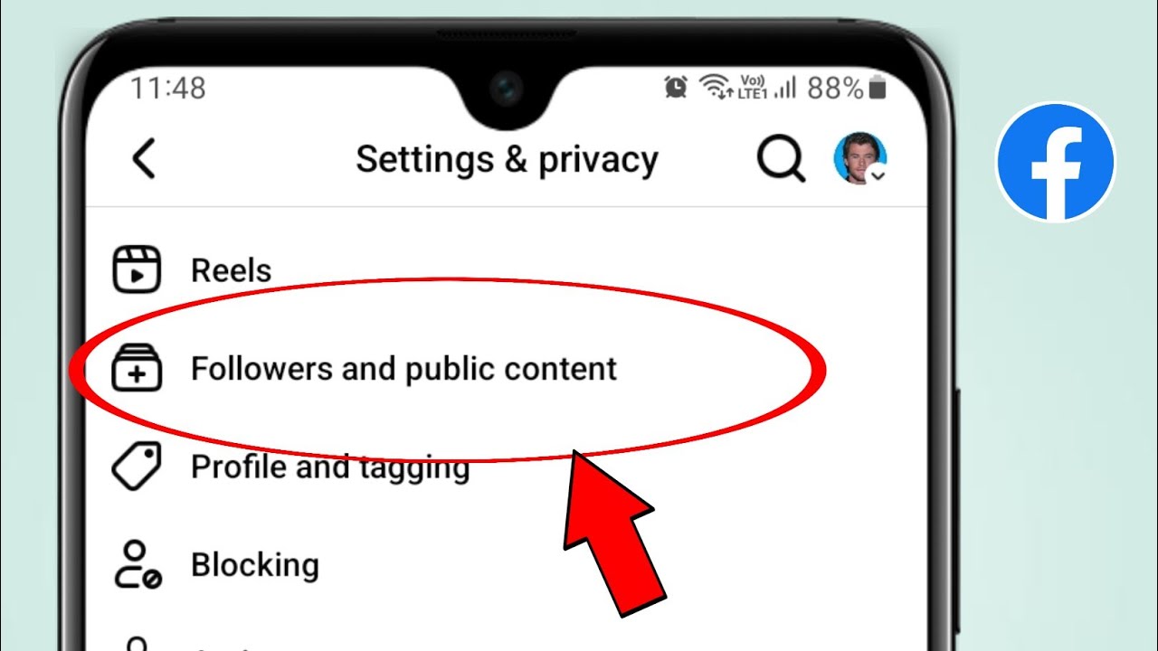How to use Followers and public content setting on facebook 