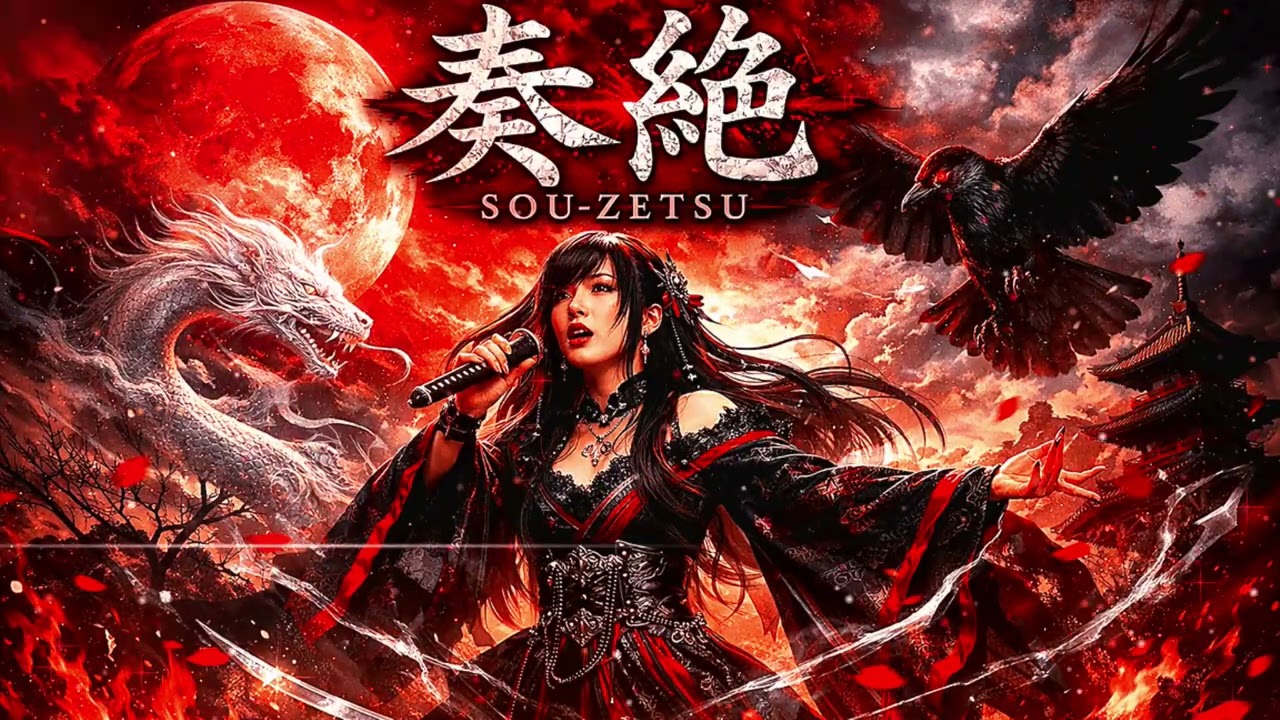 奏絶（SOU-ZETSU）｜｜Anime Song｜Epic Music｜AI Music Video｜Japanese Rock｜Visual Kei｜Symphonic Metal｜