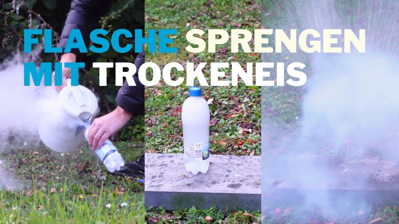 Flasche explodiert mit Trockeneis &ndash; nicht nachmachen!