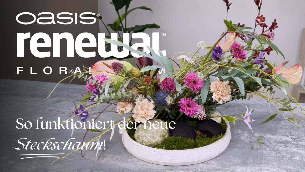 OASIS® Renewal™ Floral Foam - So wird mit dem neuen Schaum gearbeitet