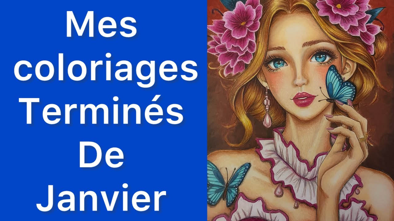 Mes coloriages terminés du mois de janvier 2026