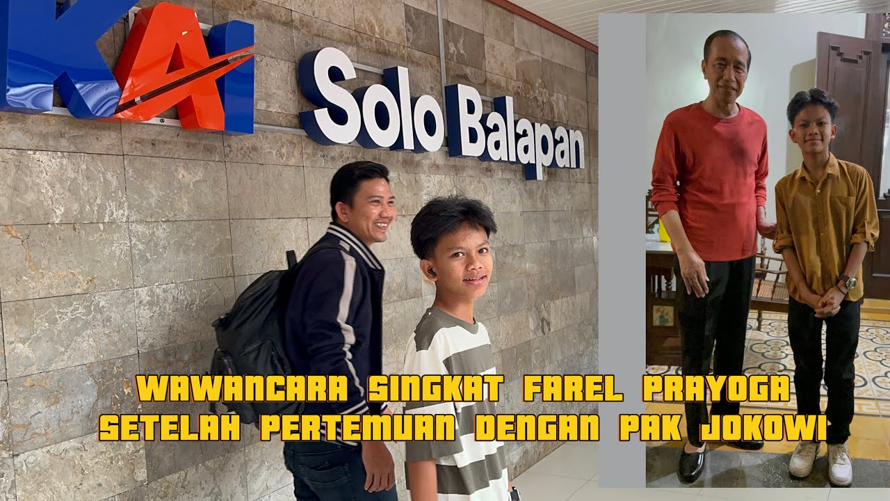 FAREL PRAYOGA KEMBALI KE BANYUWANGI SETELAH BERTEMU PAK JOKOWI DI SOLO