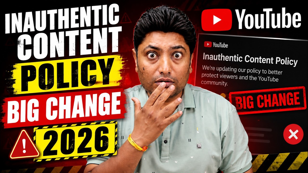 YouTube's New Inauthentic Content Policy 2026 | Everything Creators Need to Know