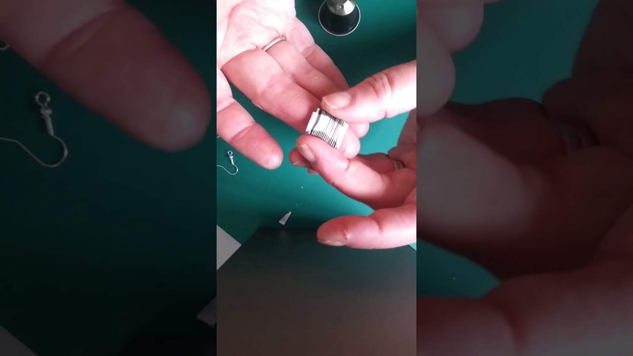 Boucles d'oreilles éventails en capsules nespresso