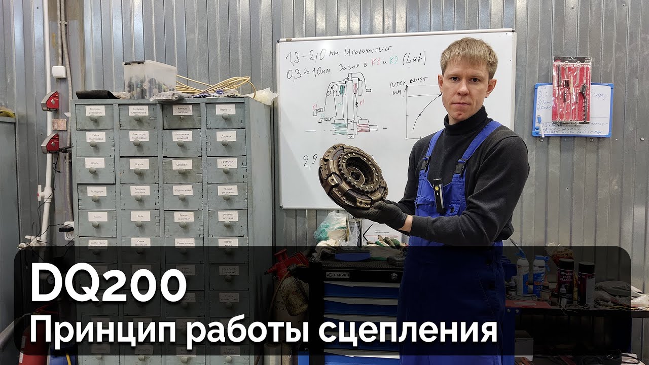 Принцип и особенности работы сцепления DQ200 / Полный разбор