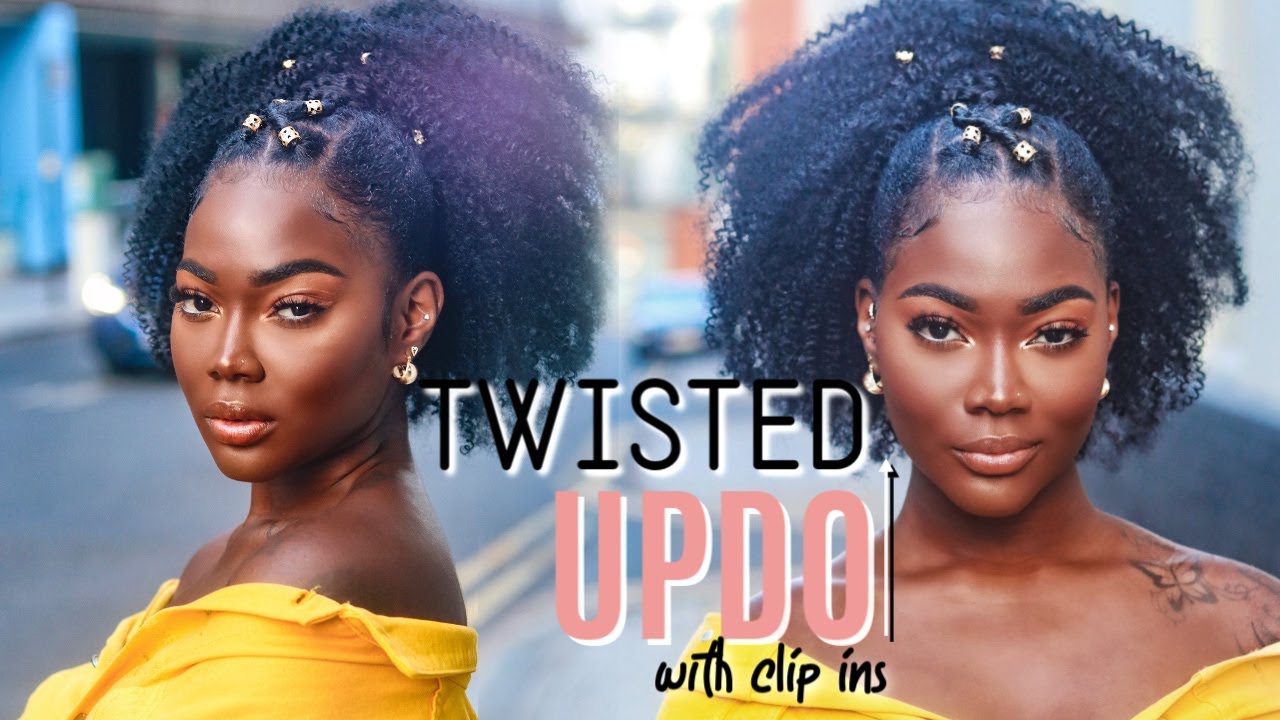 NATURAL HAIRSTYLE WITH CLIP INS| Beginner Friendly| HERGIVENHAIR