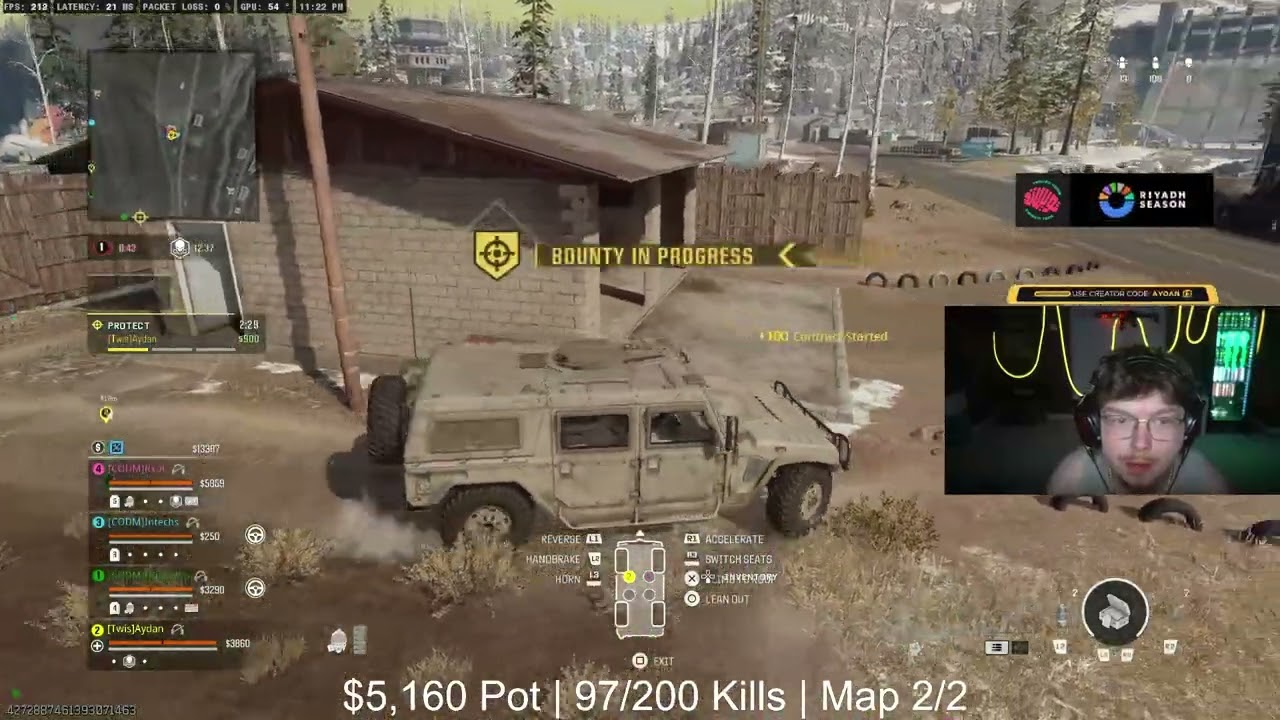 Aydan's INSANE $5,000 Challenge to Drop 200 Kills In 2 Games *Part 2*
