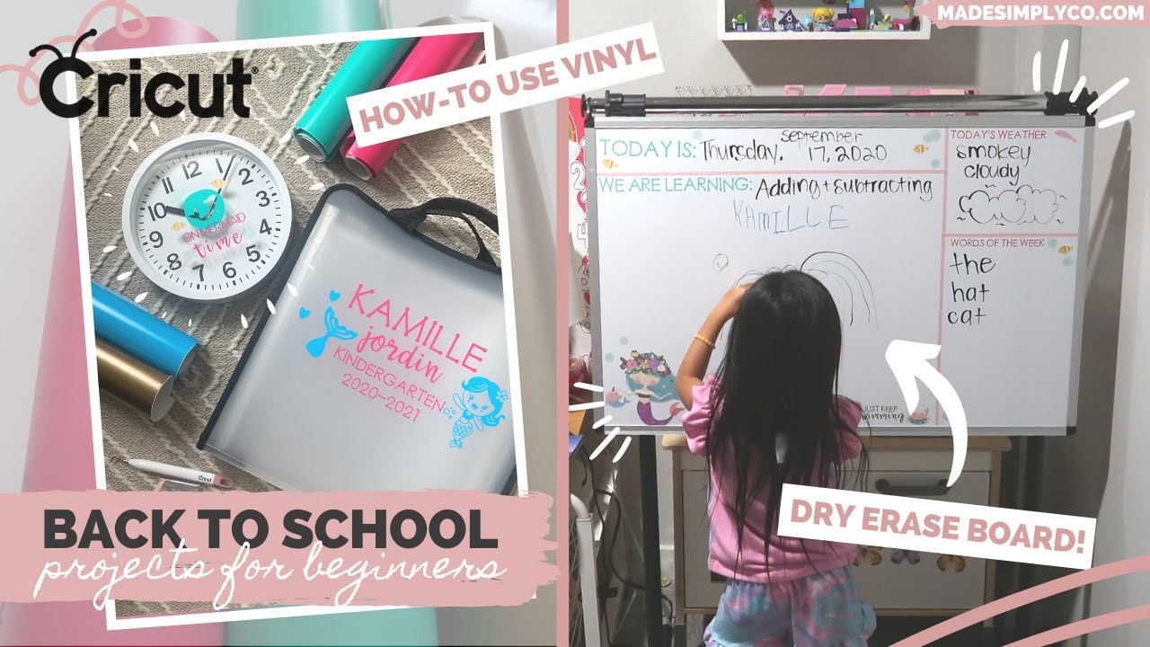 3 Back To School DIYs using the Cricut | Vinyl Projects for Beginners