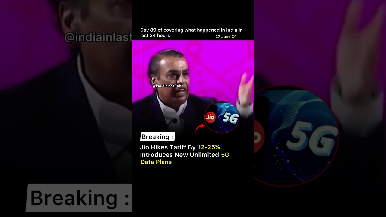 Jio Hikes Tariff By 12-25%, Introduces New Unlimited 5G Data Plans