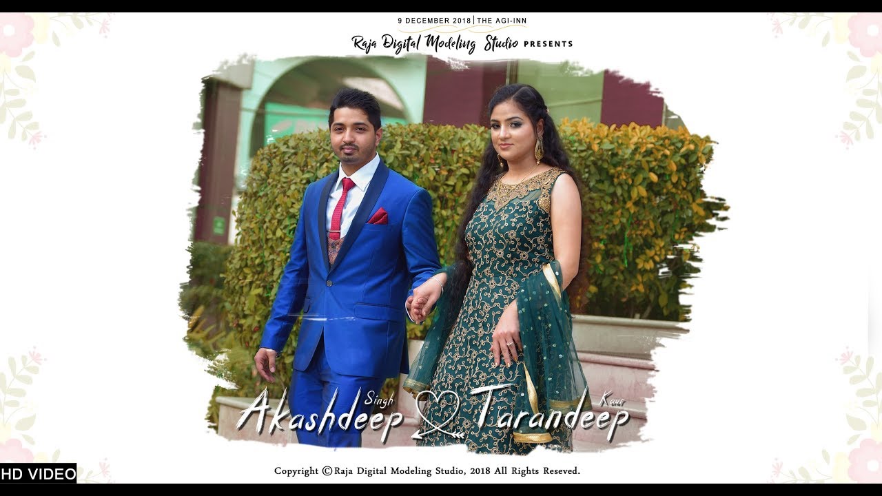 AKASHDEEP & TARANDEEP | Engagement Highlights | Raja Digital Modeling Studio | Jalandhar