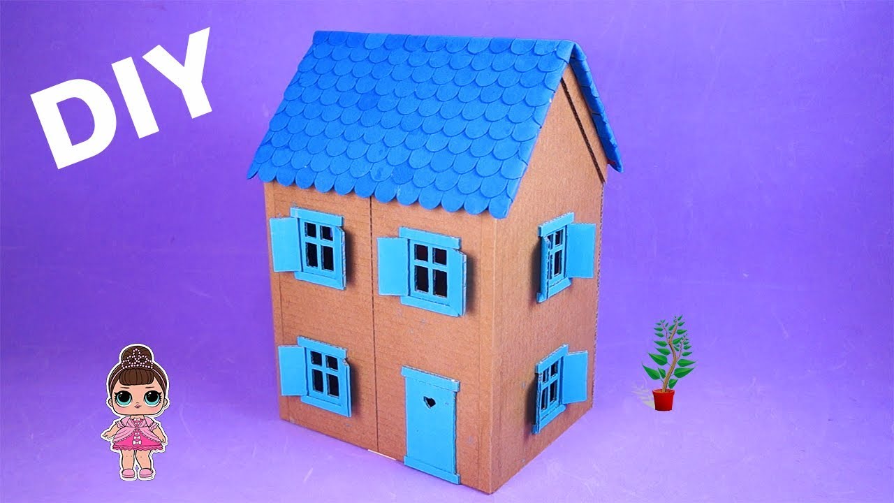 FAÇA UMA INCRÍVEL CASINHA DE BONECAS COM PAPELÃO